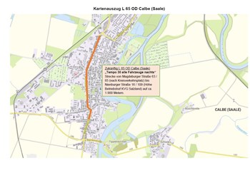 Tempo 30 für alle nachts in Calbe