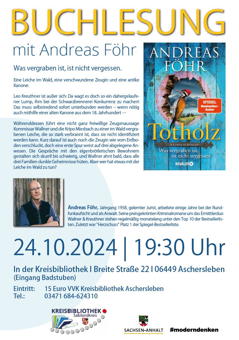 Buchlesung mit Andreas Föhr